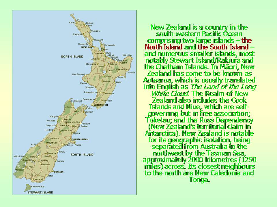Презентація на тему «New Zealand» (варіант 8) - Слайд #3 Презентація на тему «New Zealand» (варіант 8) - Слайд #3