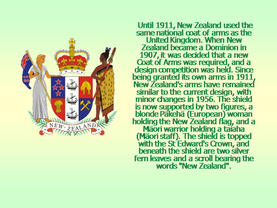 Презентація на тему «New Zealand» (варіант 8) - Слайд #5 Презентація на тему «New Zealand» (варіант 8) - Слайд #5
