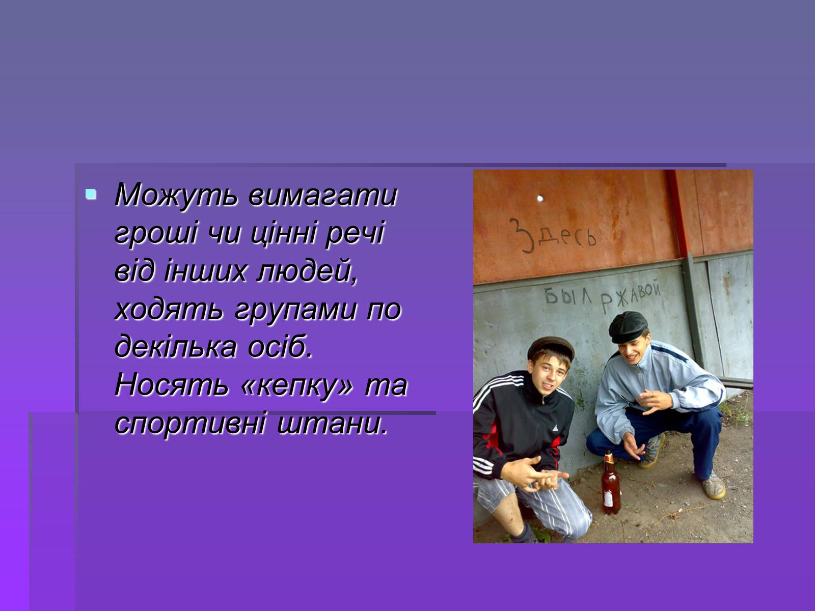Презентація на тему «Молодіжні субкультури» (варіант 19) - Слайд #29 Презентація на тему «Молодіжні субкультури» (варіант 19) - Слайд #29