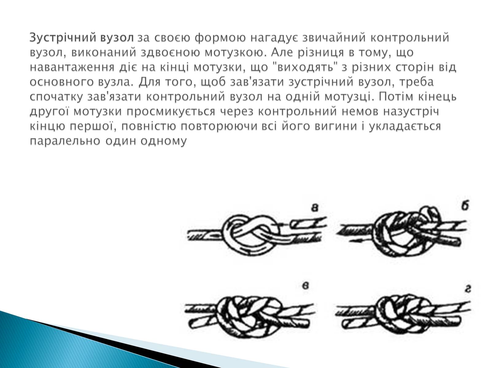 Презентація на тему «В’язання вузлів для спортивного туризму» - Слайд #5 Презентація на тему «В’язання вузлів для спортивного туризму» - Слайд #5