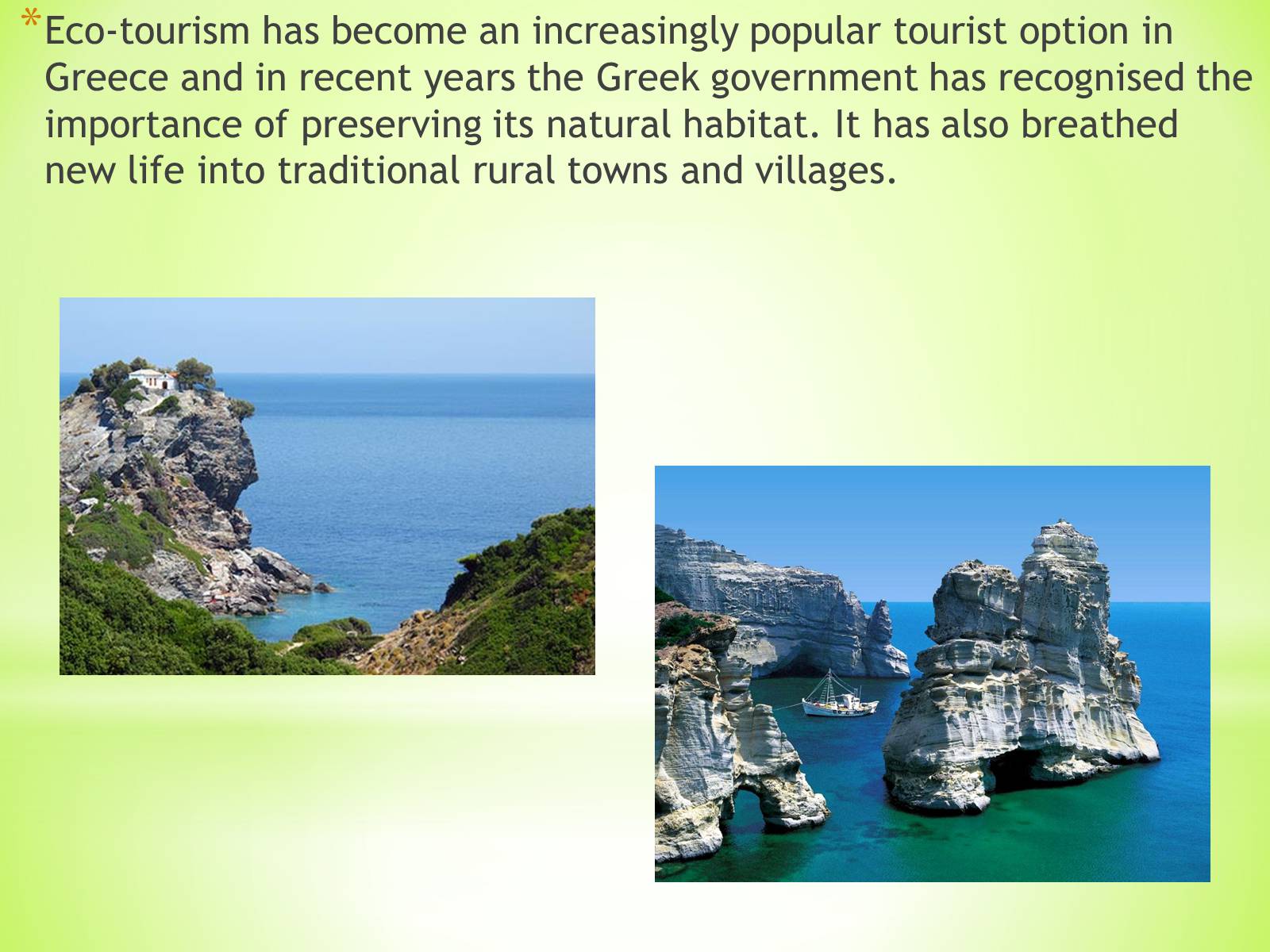 Презентація на тему «Ecotourism in Greece» - Слайд #2 Презентація на тему «Ecotourism in Greece» - Слайд #2