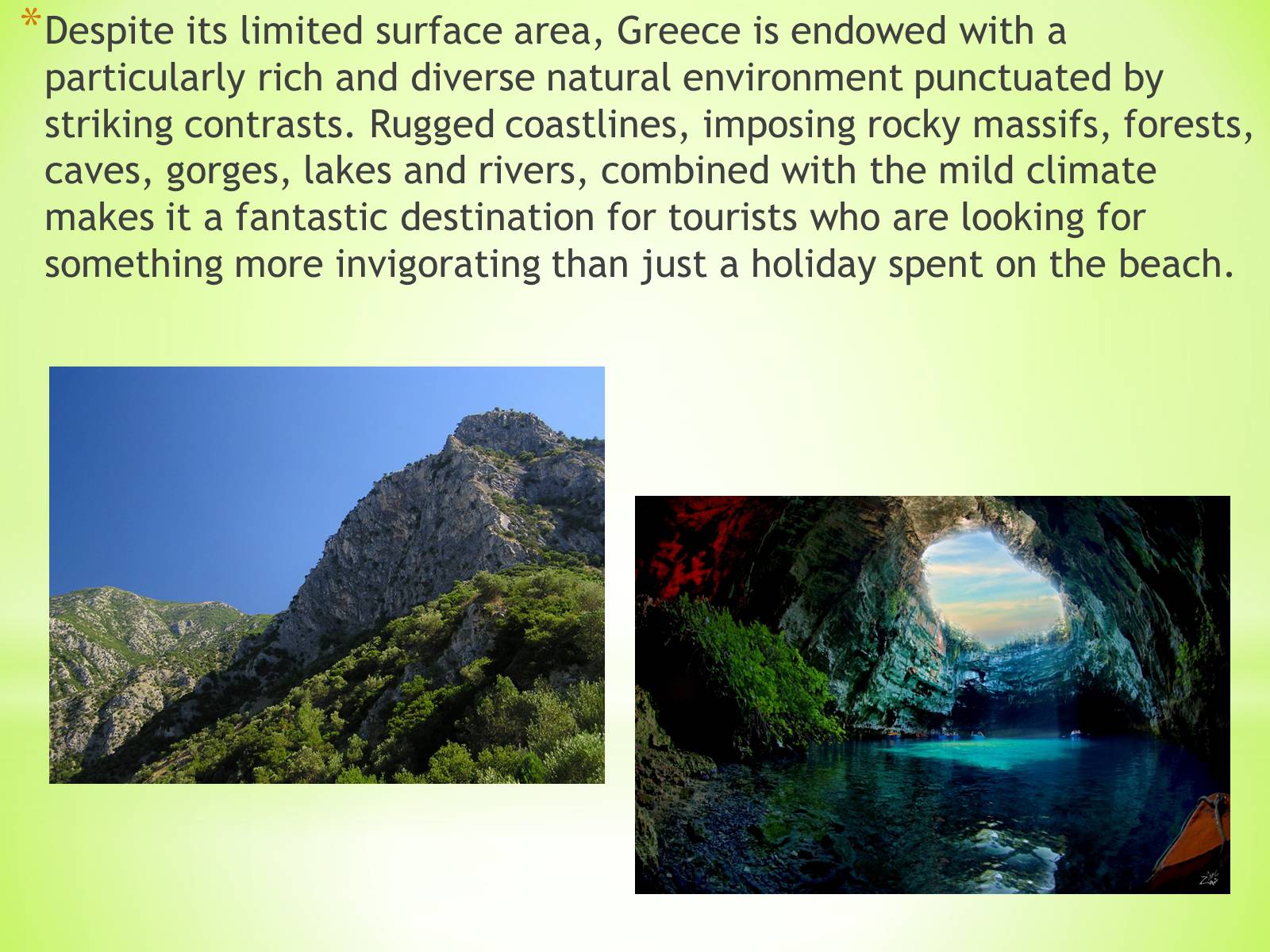 Презентація на тему «Ecotourism in Greece» - Слайд #4 Презентація на тему «Ecotourism in Greece» - Слайд #4