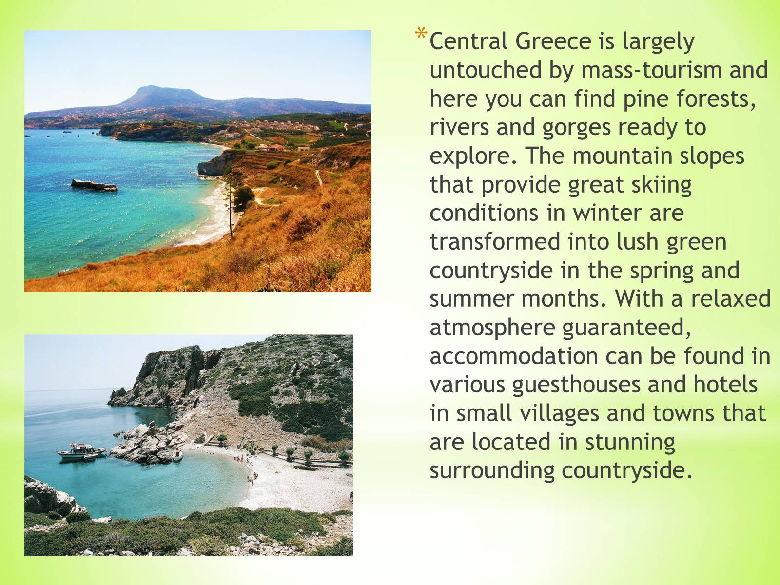 Презентація на тему «Ecotourism in Greece» - Слайд #6 Презентація на тему «Ecotourism in Greece» - Слайд #6