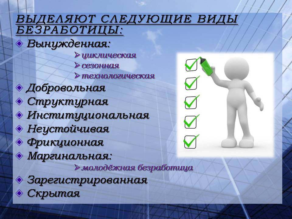 Презентація на тему «Безработица. Виды безработицы» - Слайд #8 Презентація на тему «Безработица. Виды безработицы» - Слайд #8