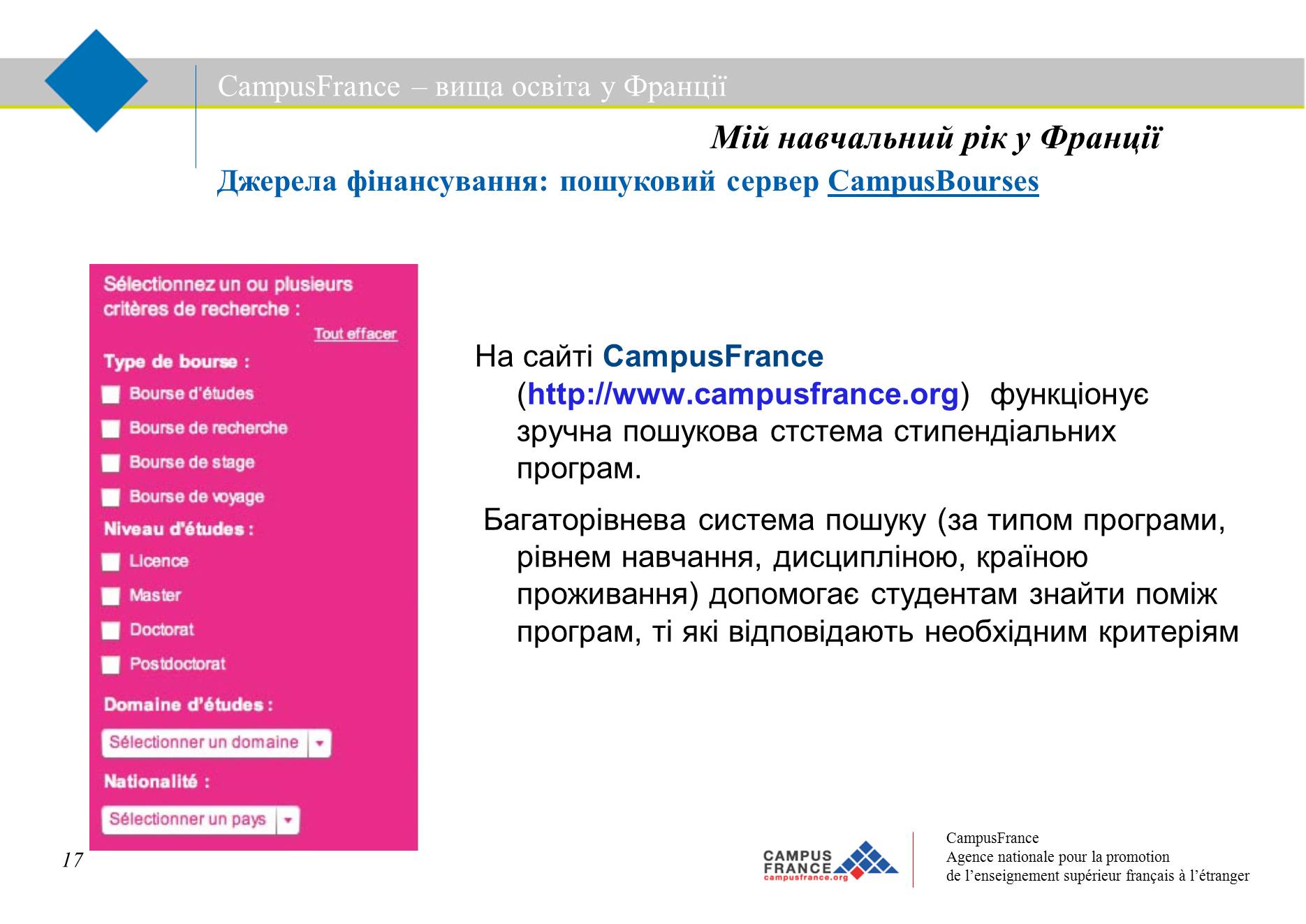 Презентація на тему «Вища освіта у Франції» - Слайд #17 Презентація на тему «Вища освіта у Франції» - Слайд #17