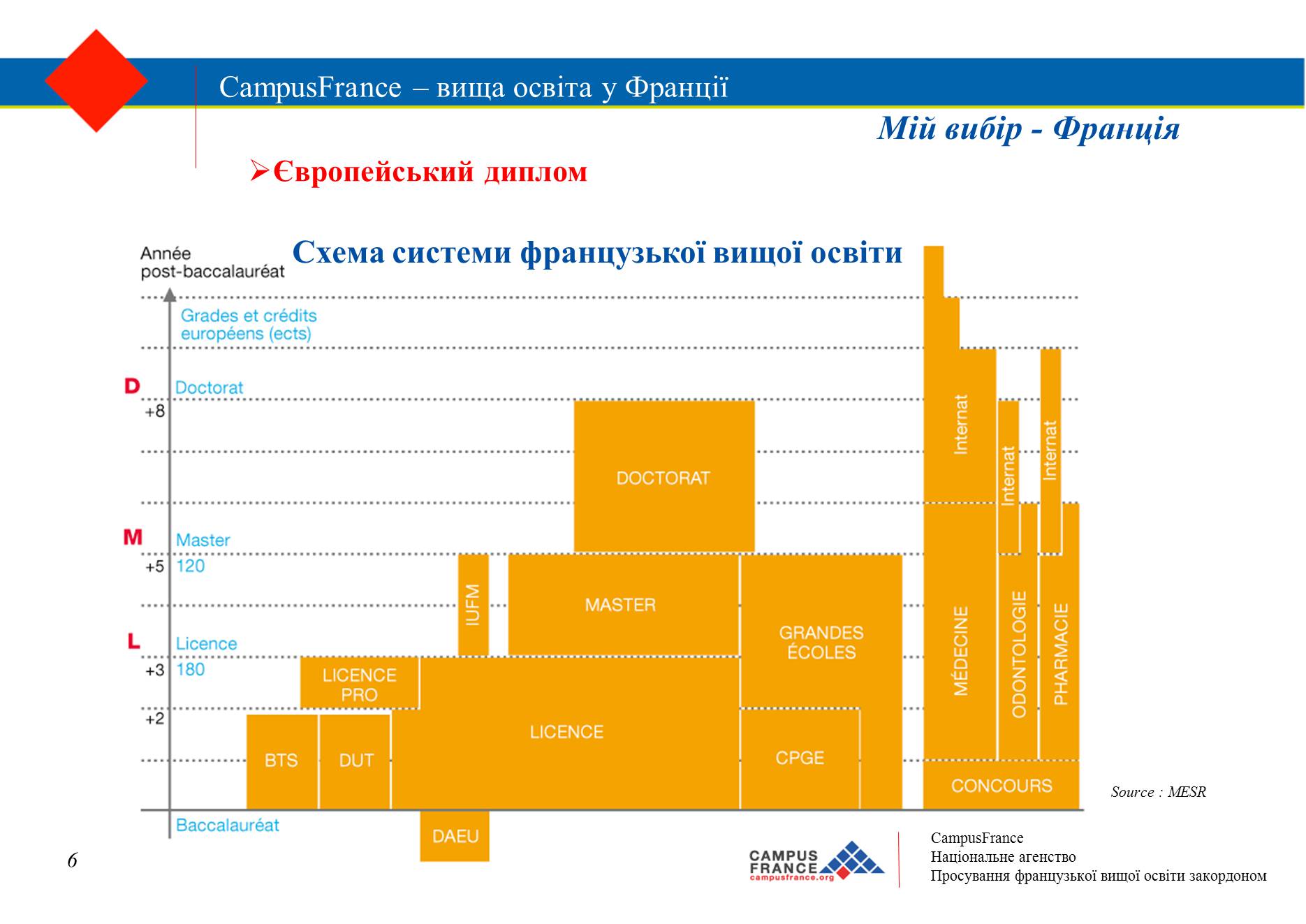 Презентація на тему «Вища освіта у Франції» - Слайд #6 Презентація на тему «Вища освіта у Франції» - Слайд #6