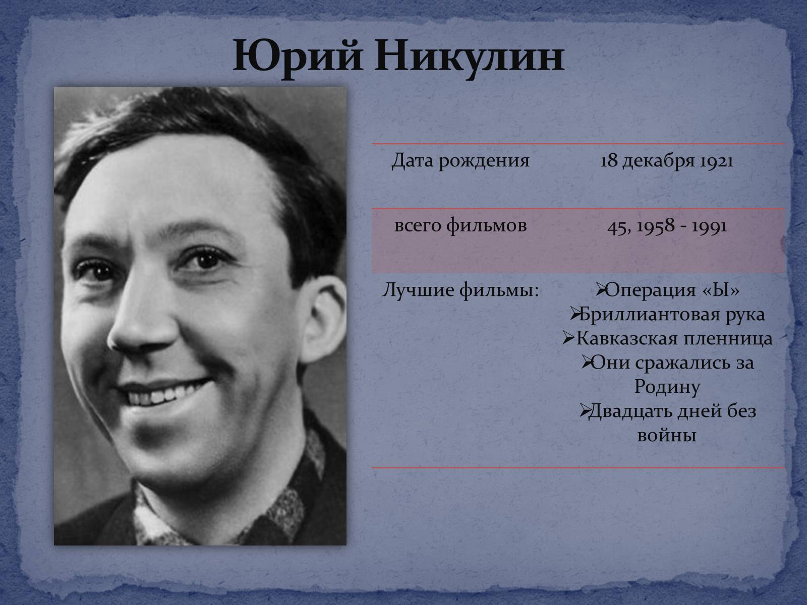 Презентація на тему «Советское кино второй половины ХХ – начала ХІ века» - Слайд #8 Презентація на тему «Советское кино второй половины ХХ – начала ХІ века» - Слайд #8