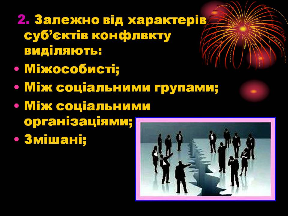 Презентація на тему «Конфлікти» (варіант 8) - Слайд #11 Презентація на тему «Конфлікти» (варіант 8) - Слайд #11