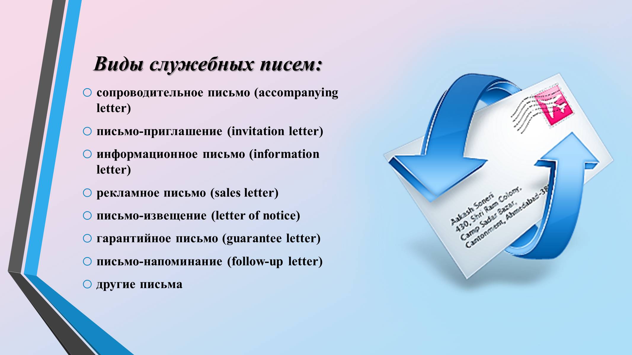 Презентація на тему «Служебные письма» - Слайд #3 Презентація на тему «Служебные письма» - Слайд #3