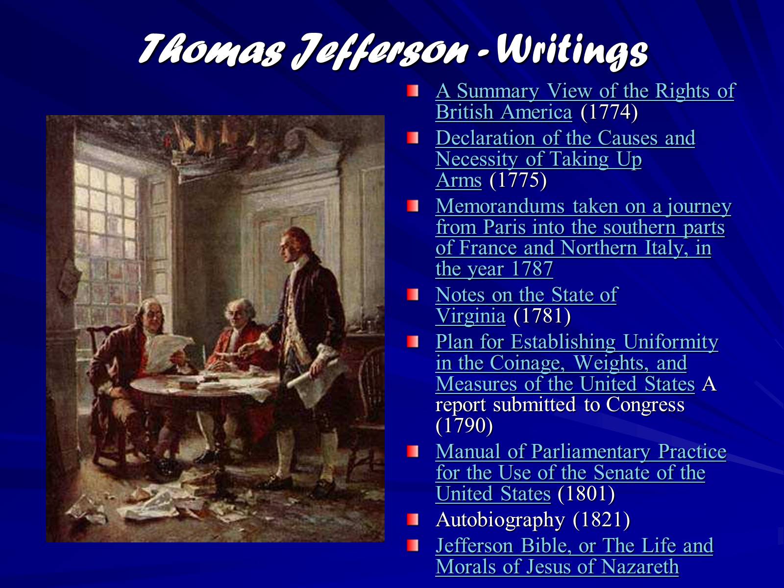 Презентація на тему «Thomas Jefferson» (варіант 1) - Слайд #5 Презентація на тему «Thomas Jefferson» (варіант 1) - Слайд #5