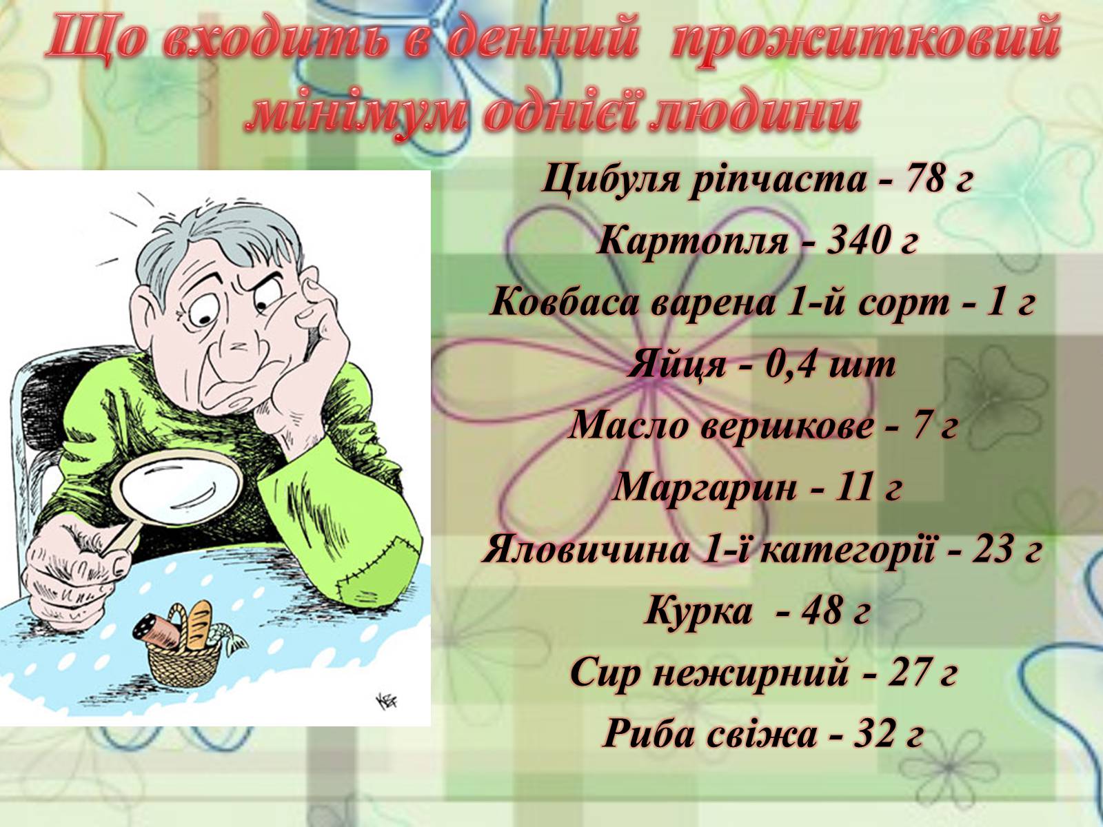 Презентація на тему «Прожитковий мінімум» (варіант 1) - Слайд #8 Презентація на тему «Прожитковий мінімум» (варіант 1) - Слайд #8