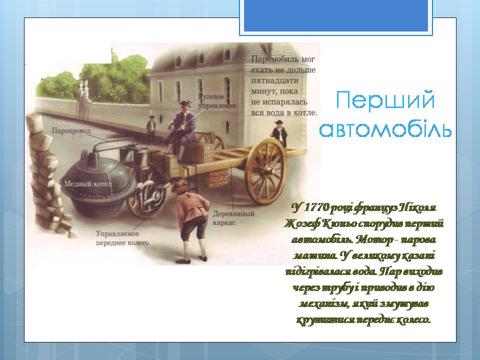 Презентація на тему «Історія винаходу автомобіля» - Слайд #2 Презентація на тему «Історія винаходу автомобіля» - Слайд #2