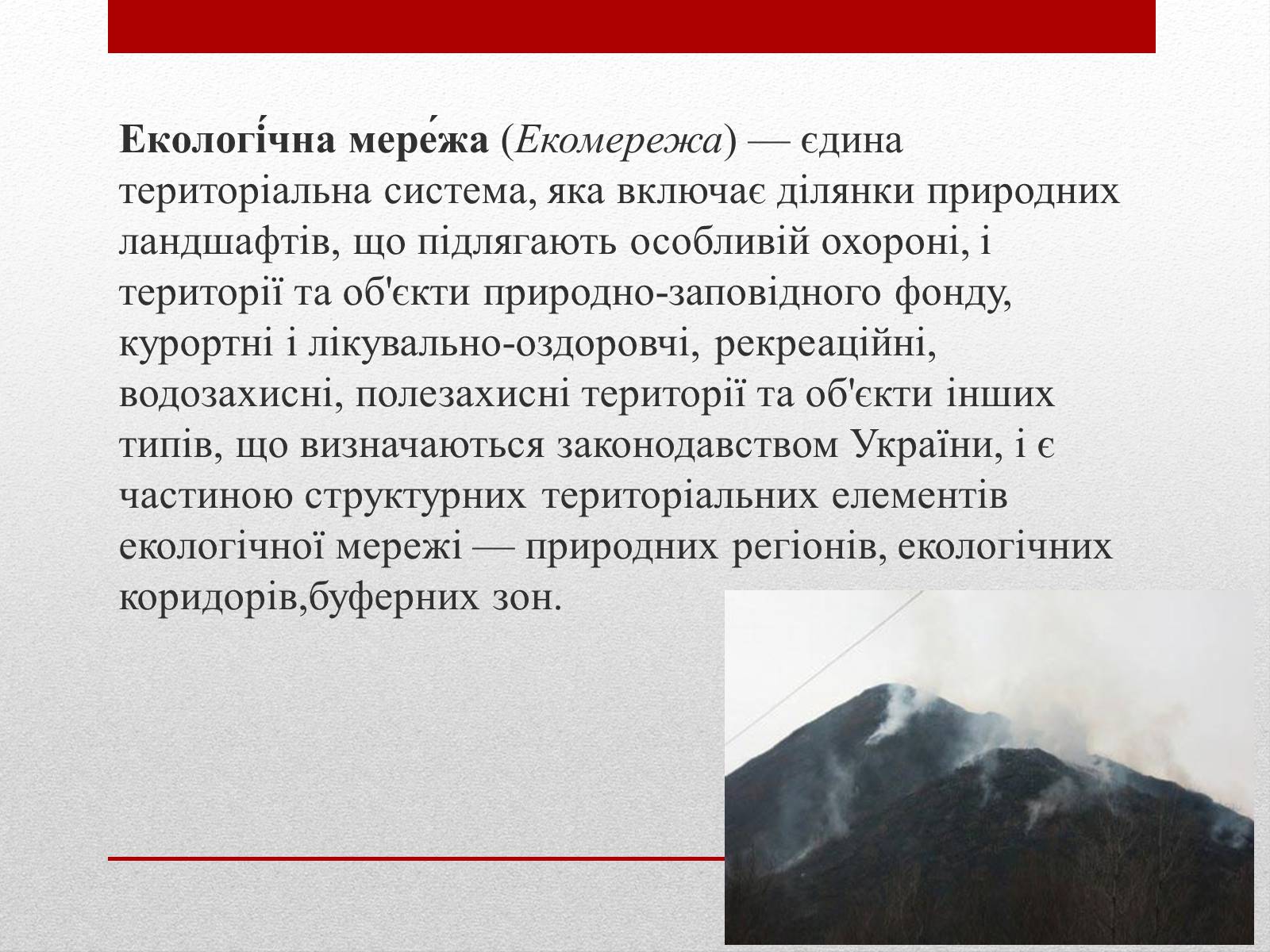 Презентація на тему «Основні структурні елементи екомережі» - Слайд #2 Презентація на тему «Основні структурні елементи екомережі» - Слайд #2