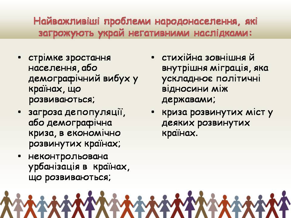 Презентація на тему «Демографічна проблемата шляхи її подолання» - Слайд #3 Презентація на тему «Демографічна проблемата шляхи її подолання» - Слайд #3