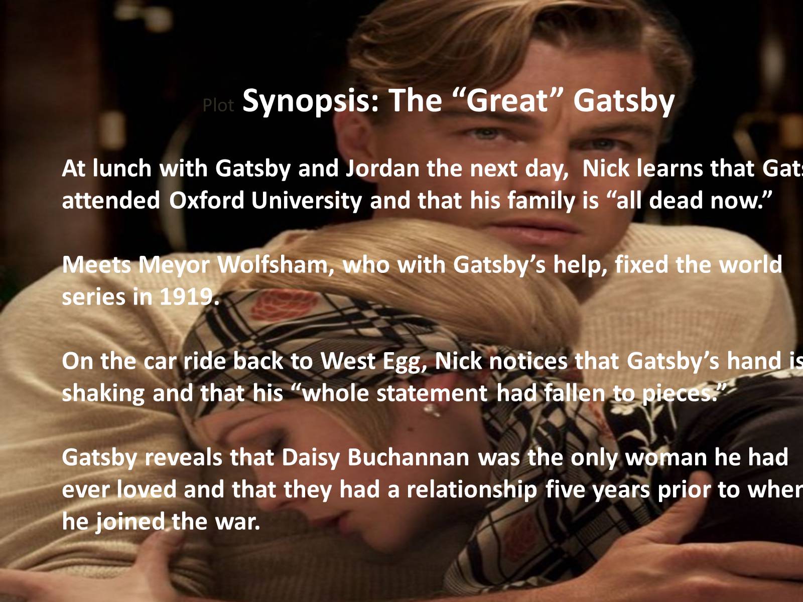 Презентація на тему «The Great Gatsby Scott Fitzgerald» - Слайд #11 Презентація на тему «The Great Gatsby Scott Fitzgerald» - Слайд #11