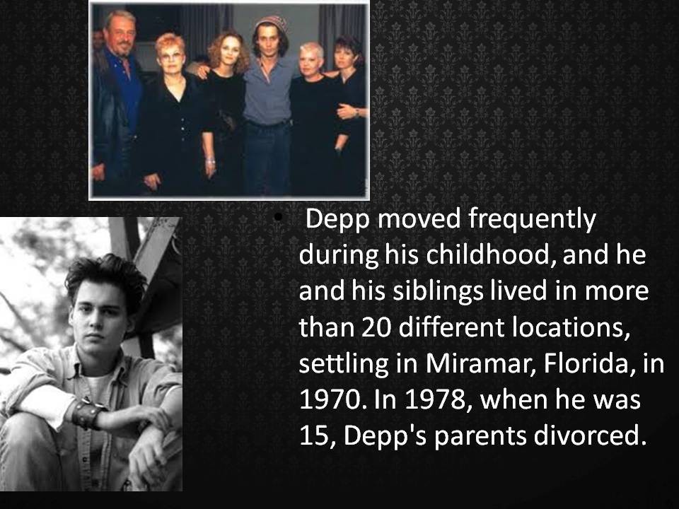 Презентація на тему «Johnny Depp» (варіант 2) - Слайд #5 Презентація на тему «Johnny Depp» (варіант 2) - Слайд #5