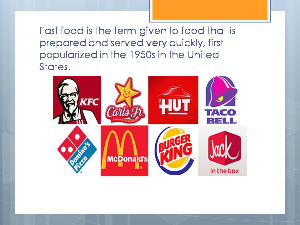 Презентація на тему «Fast food» (варіант 4) - Слайд #2 Презентація на тему «Fast food» (варіант 4) - Слайд #2