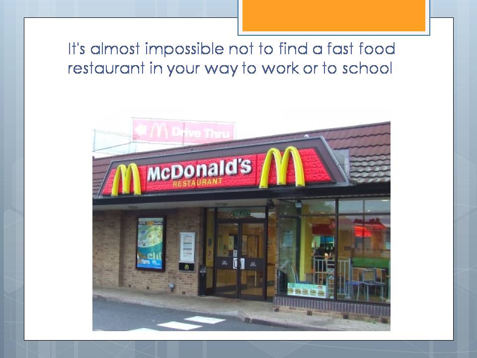 Презентація на тему «Fast food» (варіант 4) - Слайд #7 Презентація на тему «Fast food» (варіант 4) - Слайд #7
