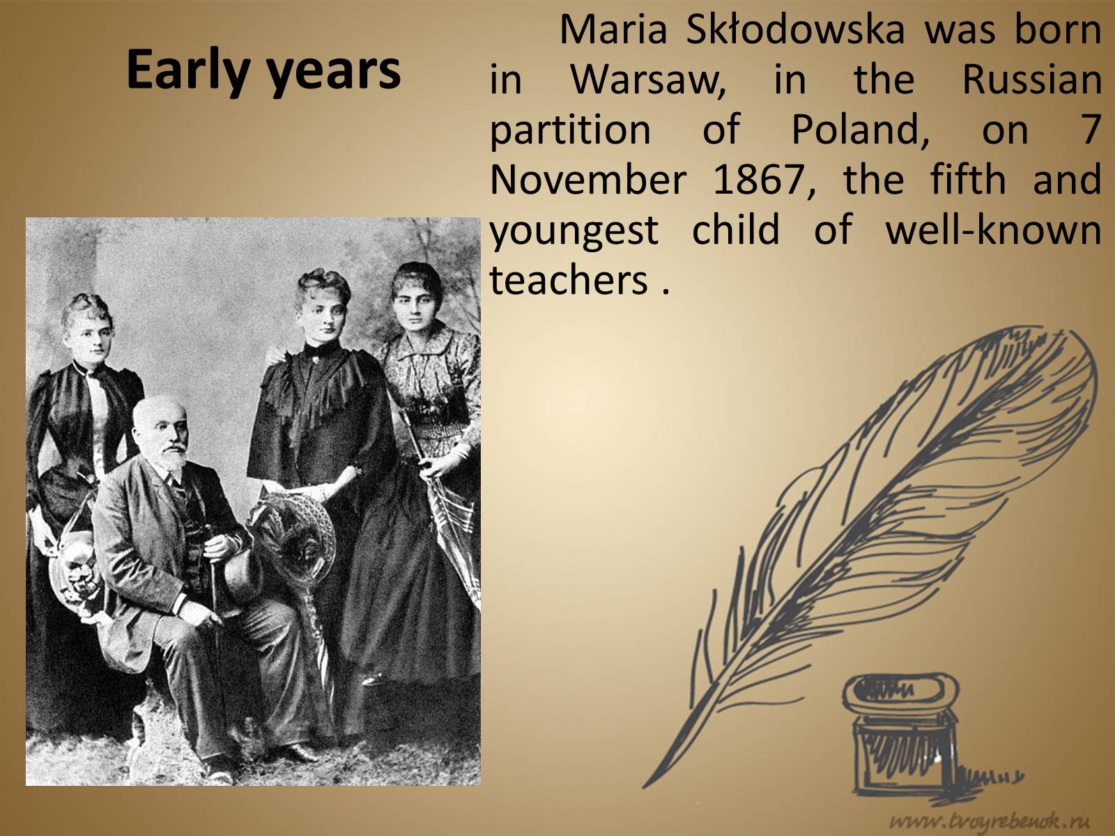 Презентація на тему «Marie Sklodowska-Curie» - Слайд #2 Презентація на тему «Marie Sklodowska-Curie» - Слайд #2