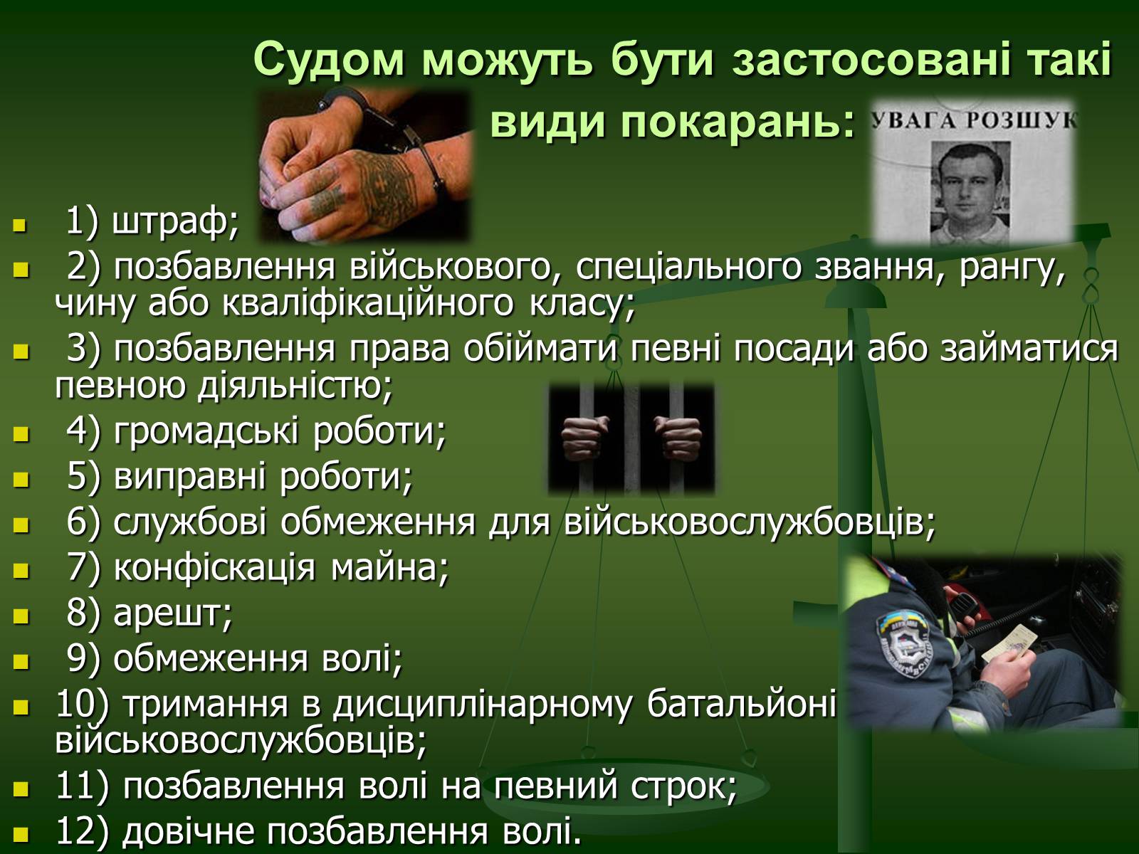 Презентація на тему «Основи кримінального права» (варіант 2) - Слайд #16 Презентація на тему «Основи кримінального права» (варіант 2) - Слайд #16