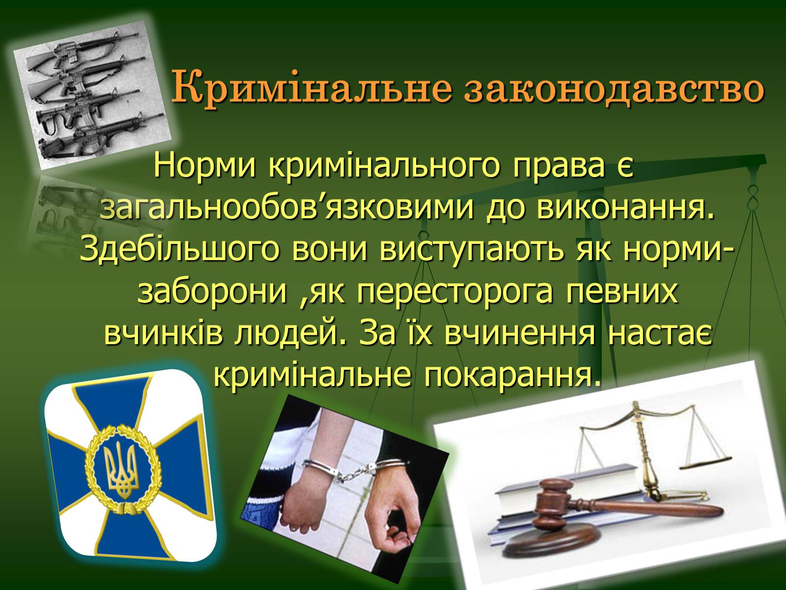 Презентація на тему «Основи кримінального права» (варіант 2) - Слайд #5 Презентація на тему «Основи кримінального права» (варіант 2) - Слайд #5