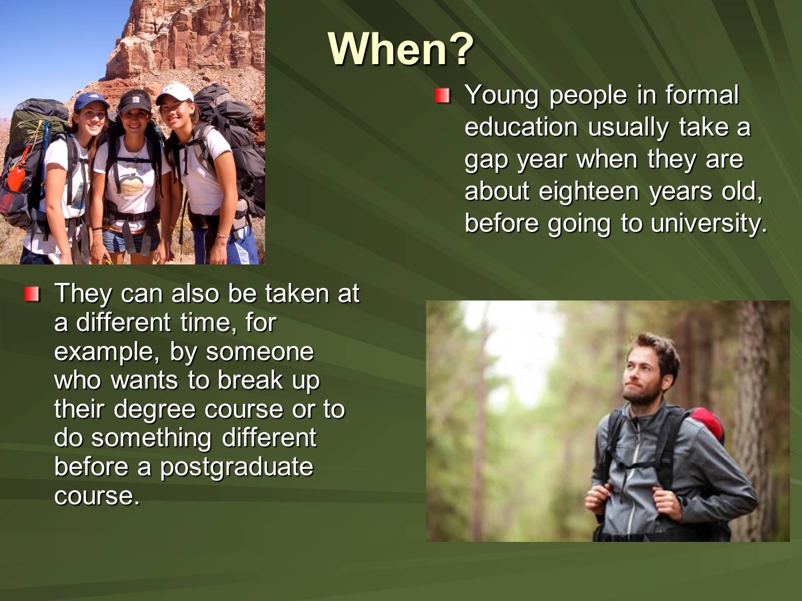 Презентація на тему «A gap year» - Слайд #5 Презентація на тему «A gap year» - Слайд #5