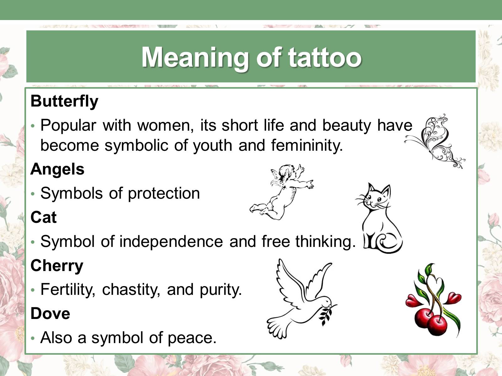 Презентація на тему «Tatoo» - Слайд #16 Презентація на тему «Tatoo» - Слайд #16