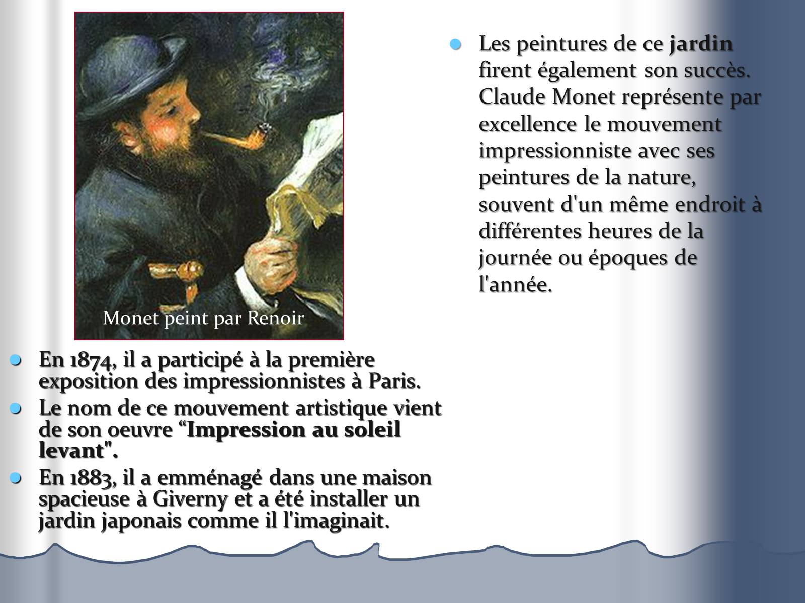 Презентація на тему «Claude Monet» (варіант 2) - Слайд #3 Презентація на тему «Claude Monet» (варіант 2) - Слайд #3
