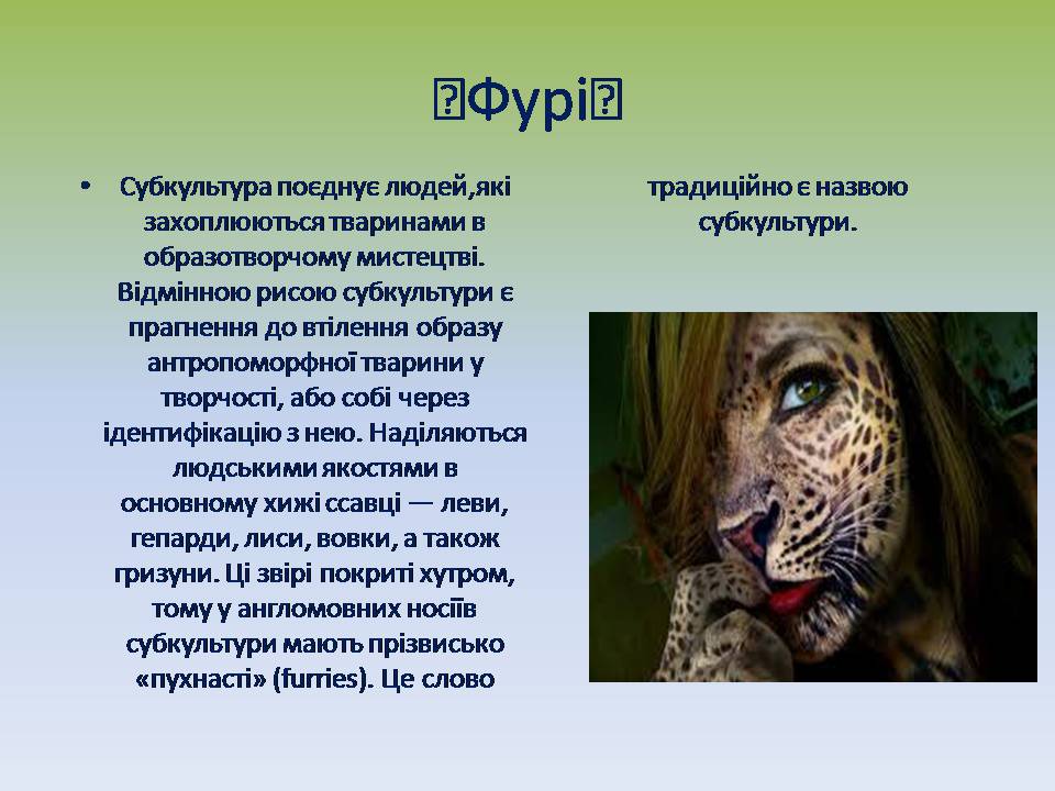 Презентація на тему «Молодіжні субкультури» (варіант 21) - Слайд #9 Презентація на тему «Молодіжні субкультури» (варіант 21) - Слайд #9