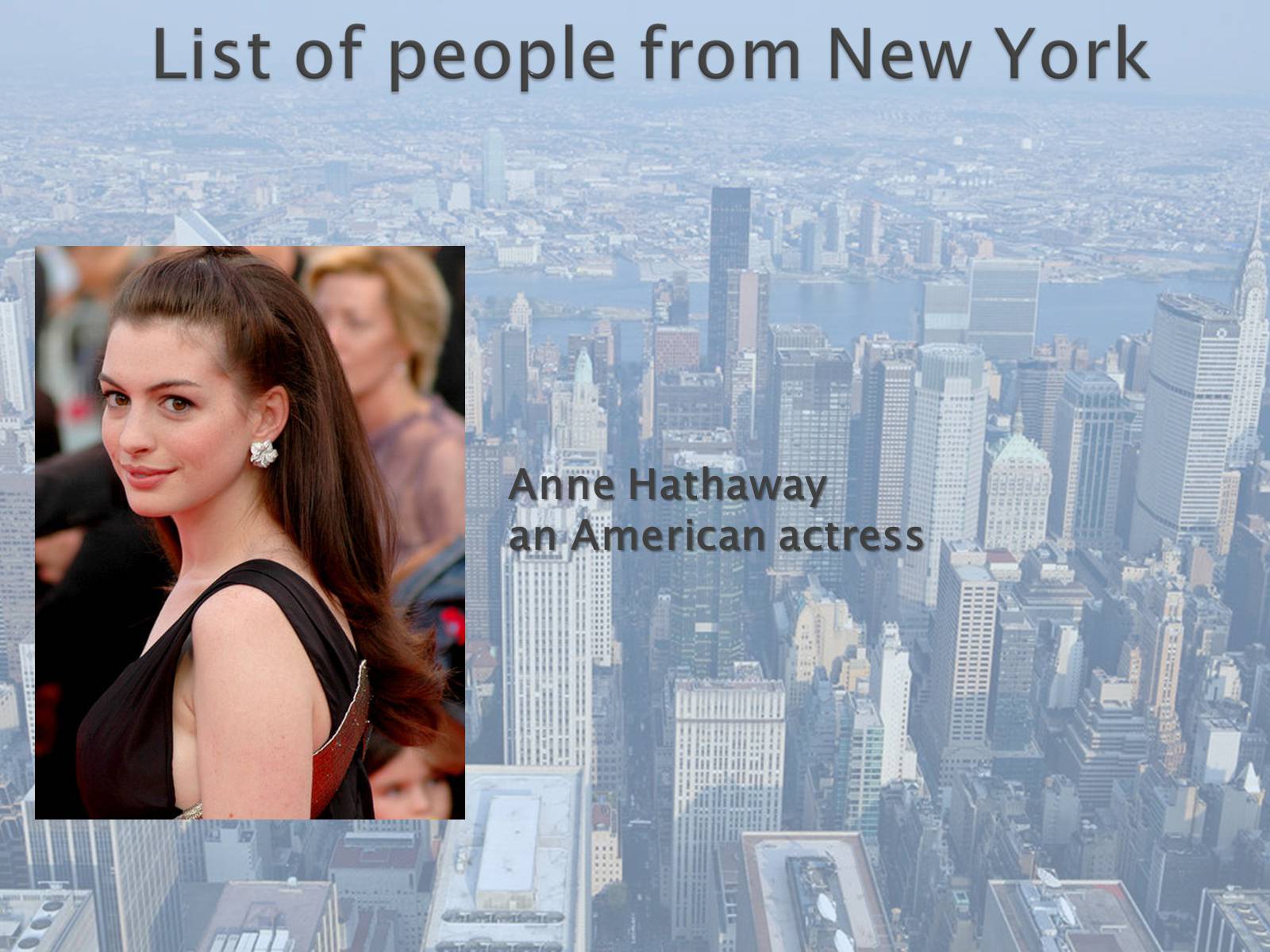 Презентація на тему «New York City» (варіант 2) - Слайд #47 Презентація на тему «New York City» (варіант 2) - Слайд #47