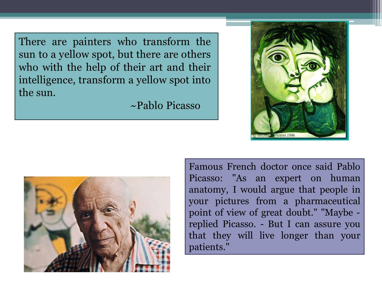 Презентація на тему «Pablo Picasso» (варіант 7) - Слайд #10 Презентація на тему «Pablo Picasso» (варіант 7) - Слайд #10