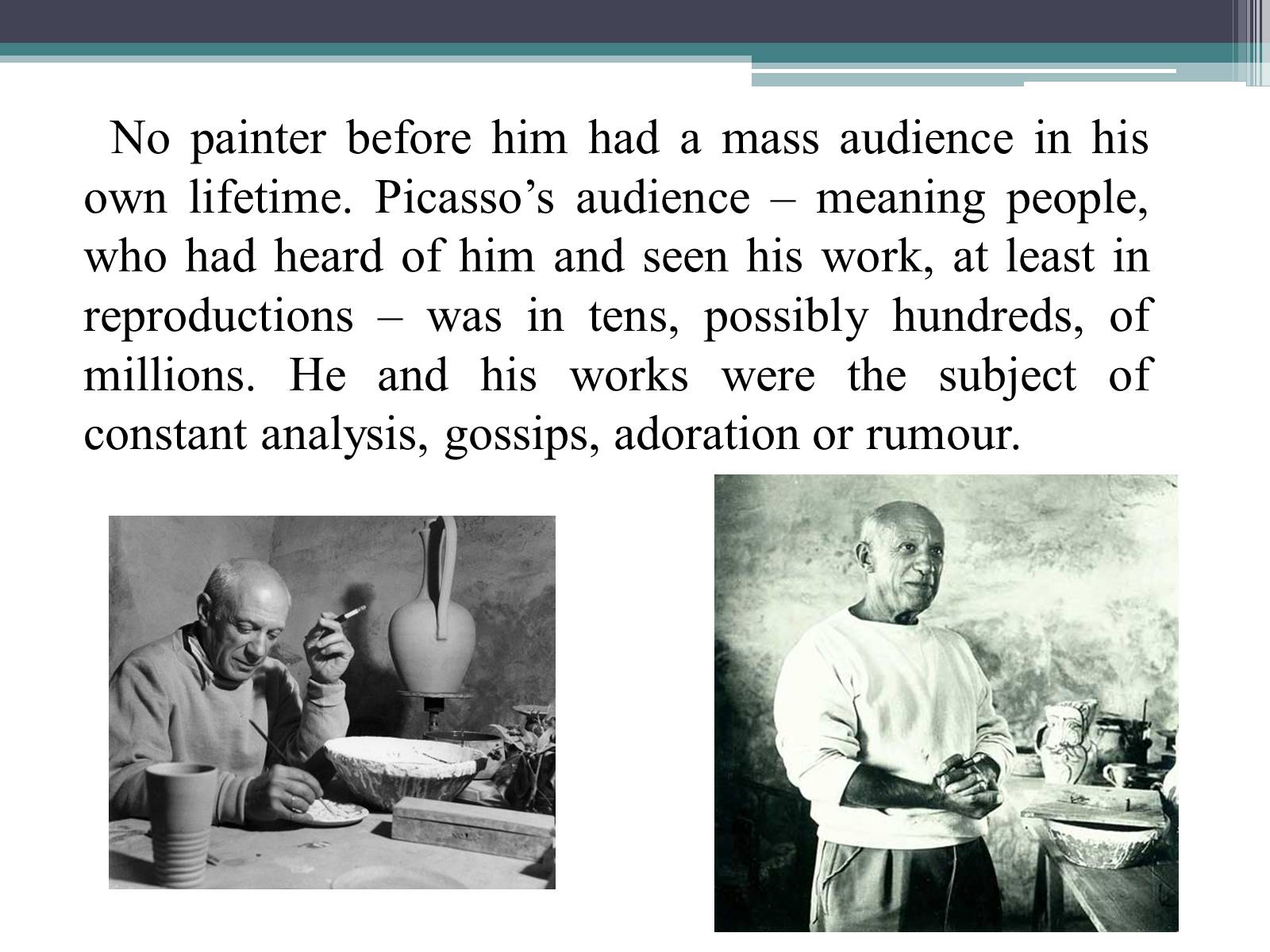 Презентація на тему «Pablo Picasso» (варіант 7) - Слайд #2 Презентація на тему «Pablo Picasso» (варіант 7) - Слайд #2