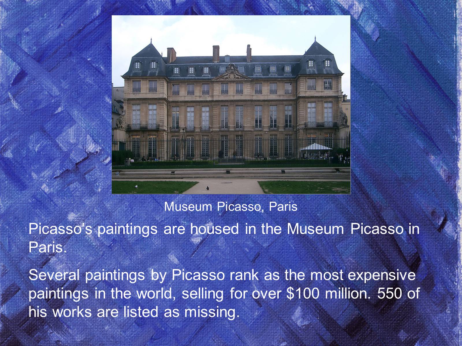 Презентація на тему «Pablo Picasso» (варіант 5) - Слайд #14 Презентація на тему «Pablo Picasso» (варіант 5) - Слайд #14
