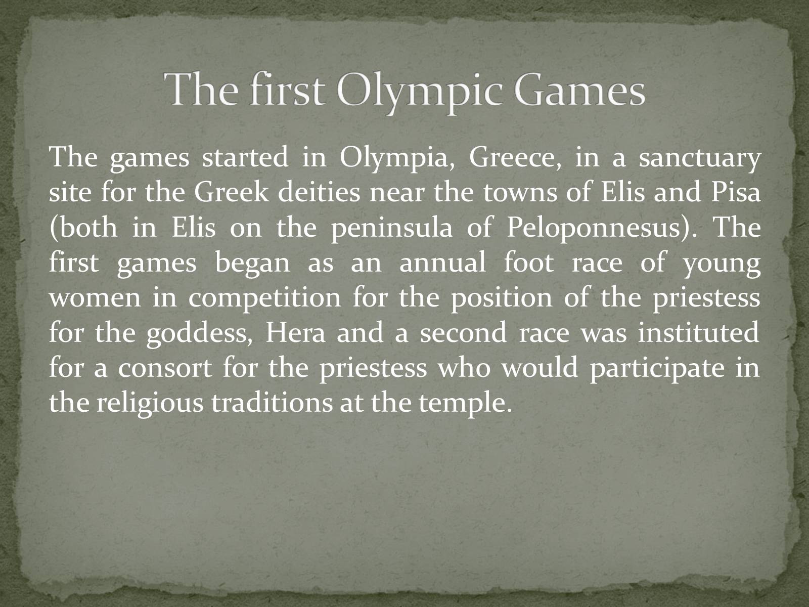 Презентація на тему «The history of the Olympic Games» - Слайд #5 Презентація на тему «The history of the Olympic Games» - Слайд #5