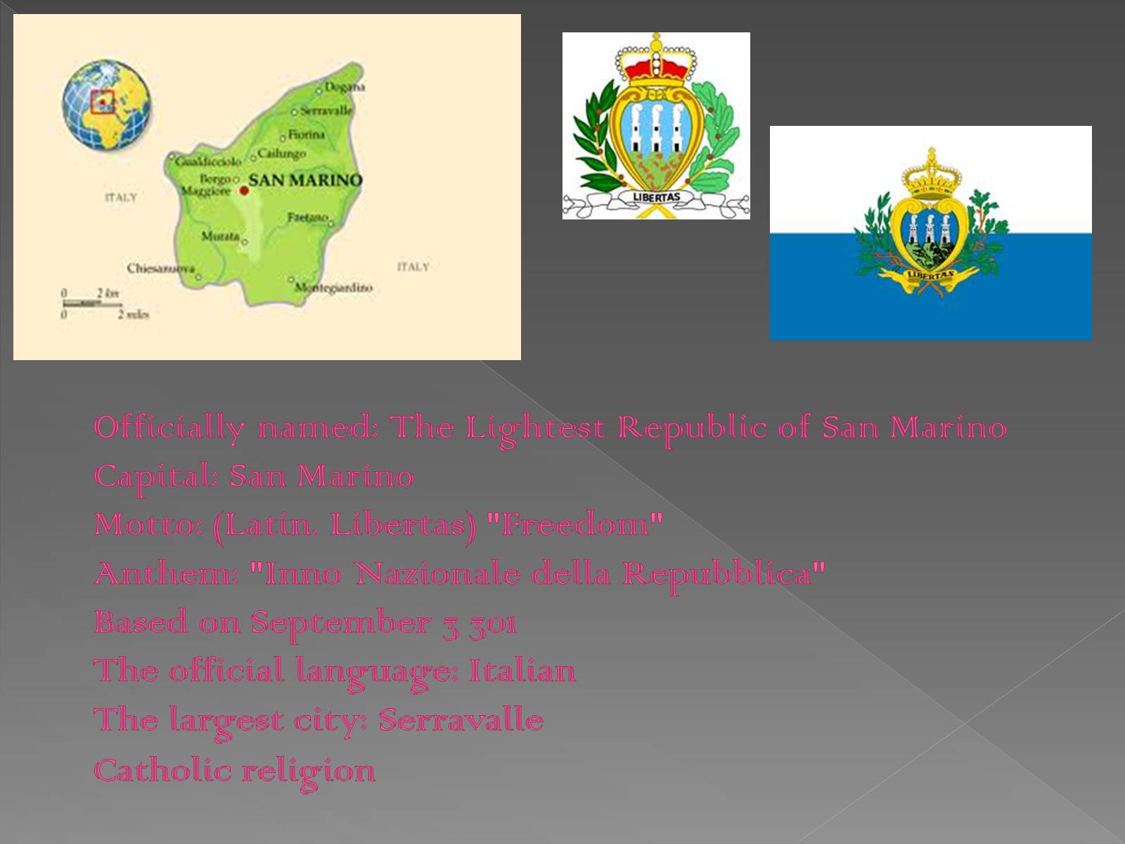 Презентація на тему «San Marino» - Слайд #2 Презентація на тему «San Marino» - Слайд #2