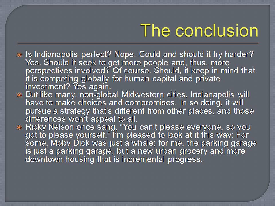 Презентація на тему «Indianapolis» - Слайд #31 Презентація на тему «Indianapolis» - Слайд #31