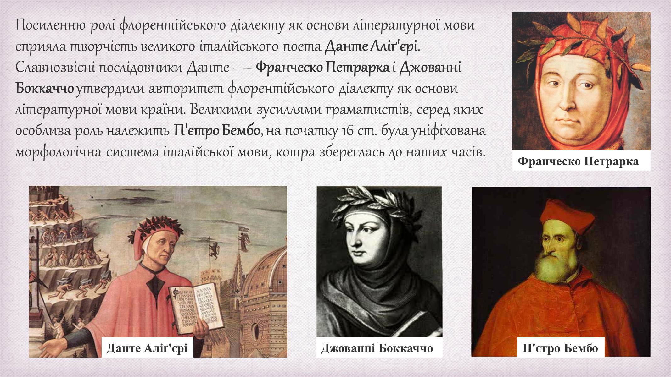 Презентація на тему «Італійська мова» - Слайд #6 Презентація на тему «Італійська мова» - Слайд #6