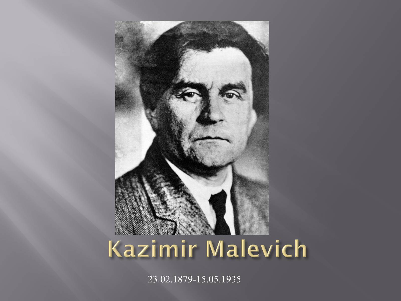 Презентація на тему «Kazimir Malevich» (варіант 2) - Слайд #1 Презентація на тему «Kazimir Malevich» (варіант 2) - Слайд #1
