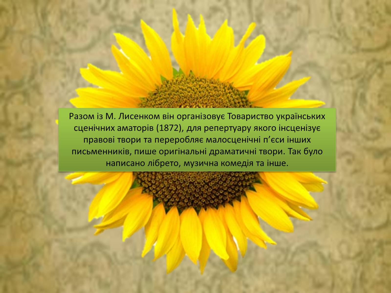 Презентація на тему «Творча лабораторія з дослідження життєпису Михайла Старицького» - Слайд #9 Презентація на тему «Творча лабораторія з дослідження життєпису Михайла Старицького» - Слайд #9