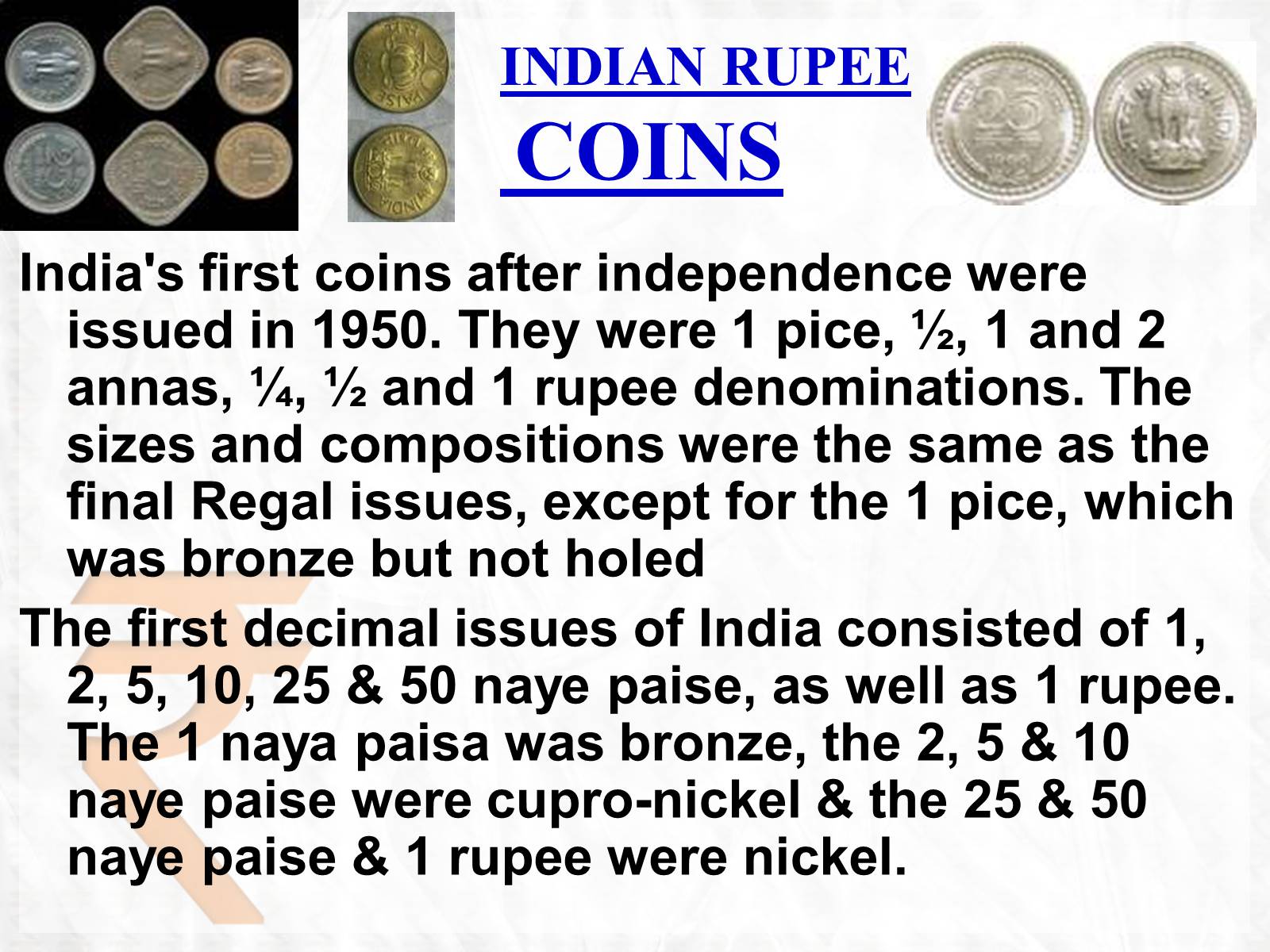 Презентація на тему «Rupee» - Слайд #19 Презентація на тему «Rupee» - Слайд #19