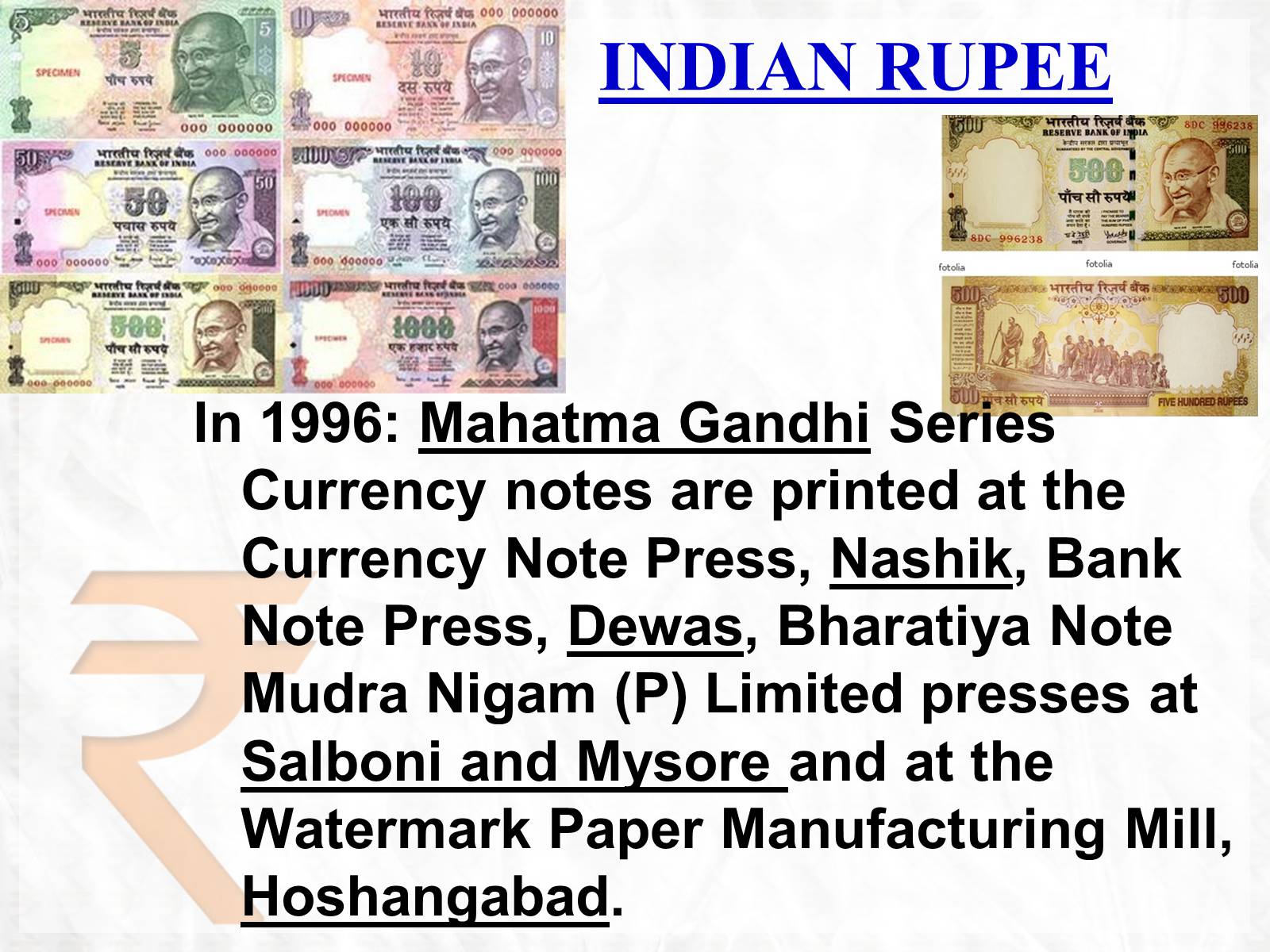 Презентація на тему «Rupee» - Слайд #9 Презентація на тему «Rupee» - Слайд #9
