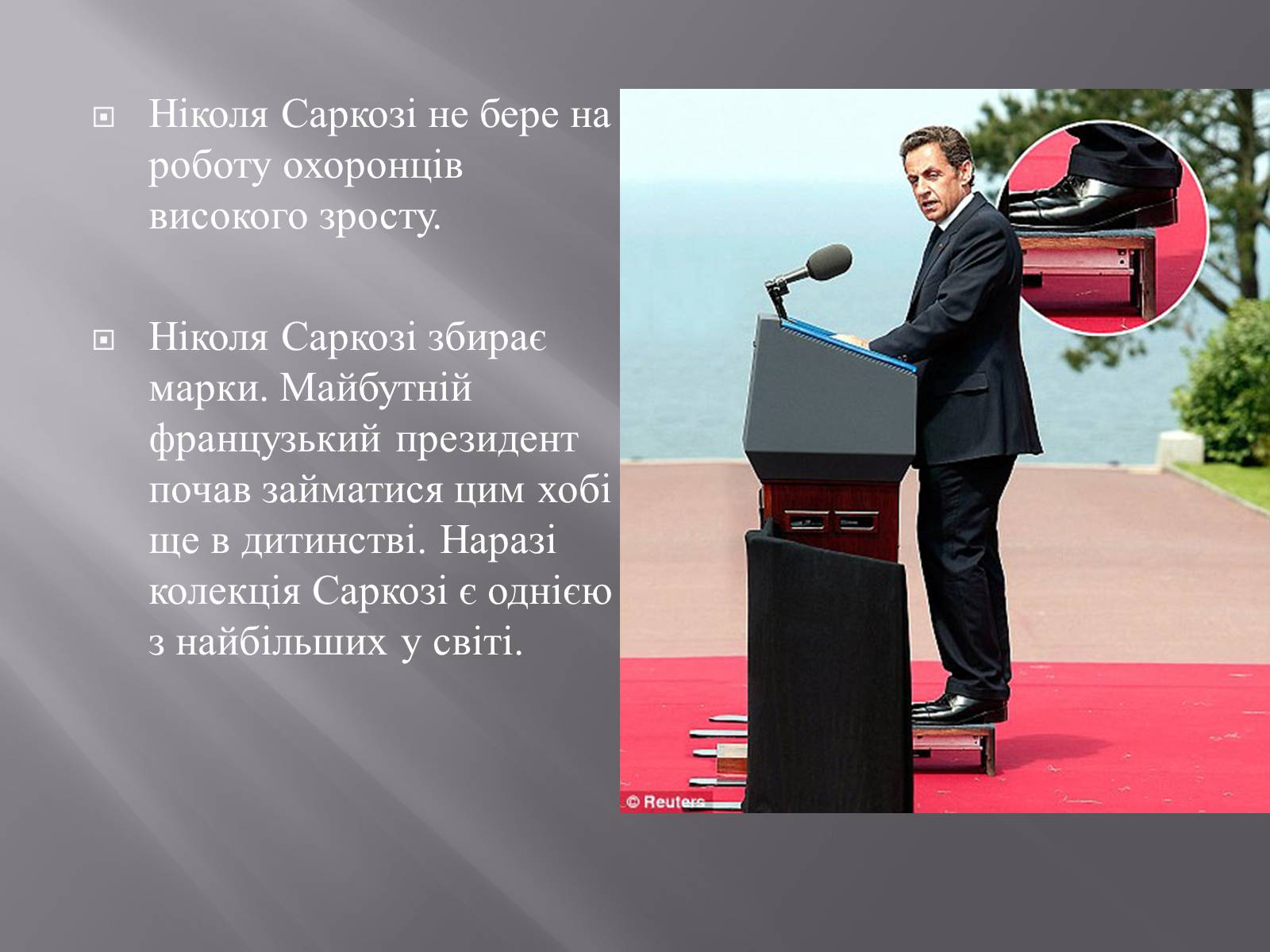 Презентація на тему «Ніколя Саркозі» (варіант 2) - Слайд #14 Презентація на тему «Ніколя Саркозі» (варіант 2) - Слайд #14