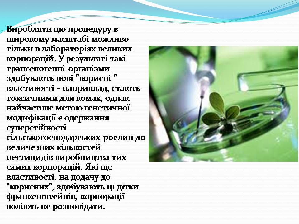 Презентація на тему «Історія появи і розвитку ГМО» - Слайд #10 Презентація на тему «Історія появи і розвитку ГМО» - Слайд #10