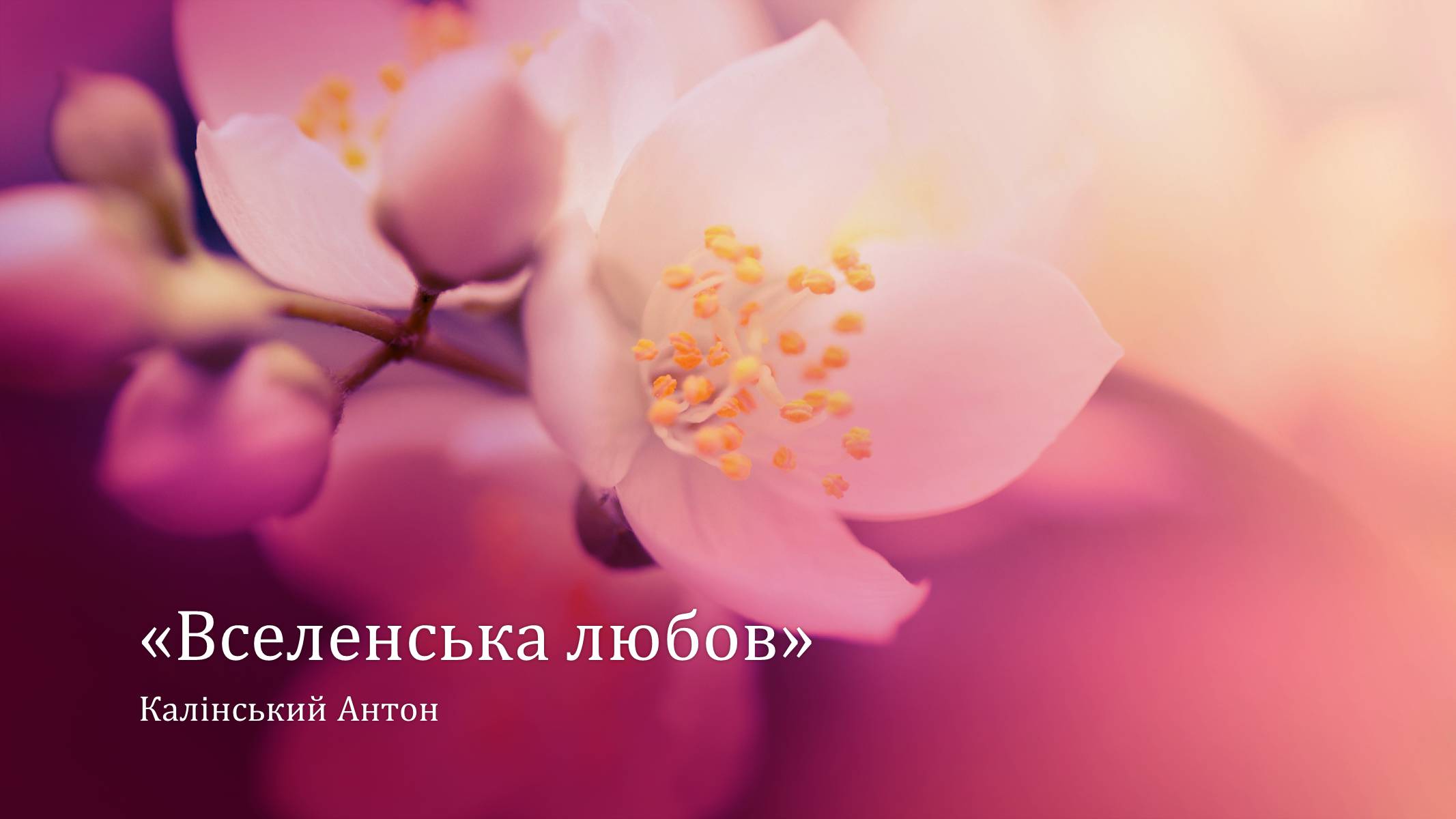Презентація на тему «Вселенська любов» - Слайд #1 Презентація на тему «Вселенська любов» - Слайд #1