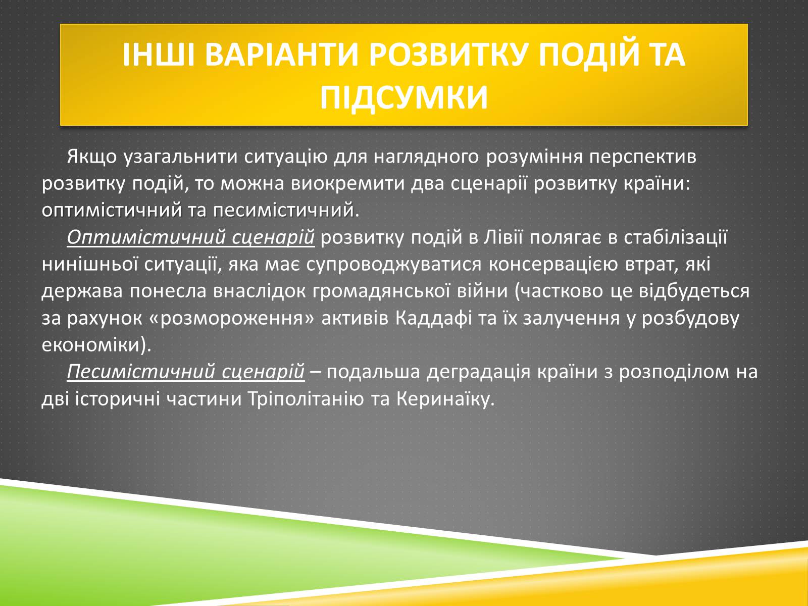 Презентація на тему «Міжнародний військовий конфлікт у Лівії» - Слайд #19 Презентація на тему «Міжнародний військовий конфлікт у Лівії» - Слайд #19