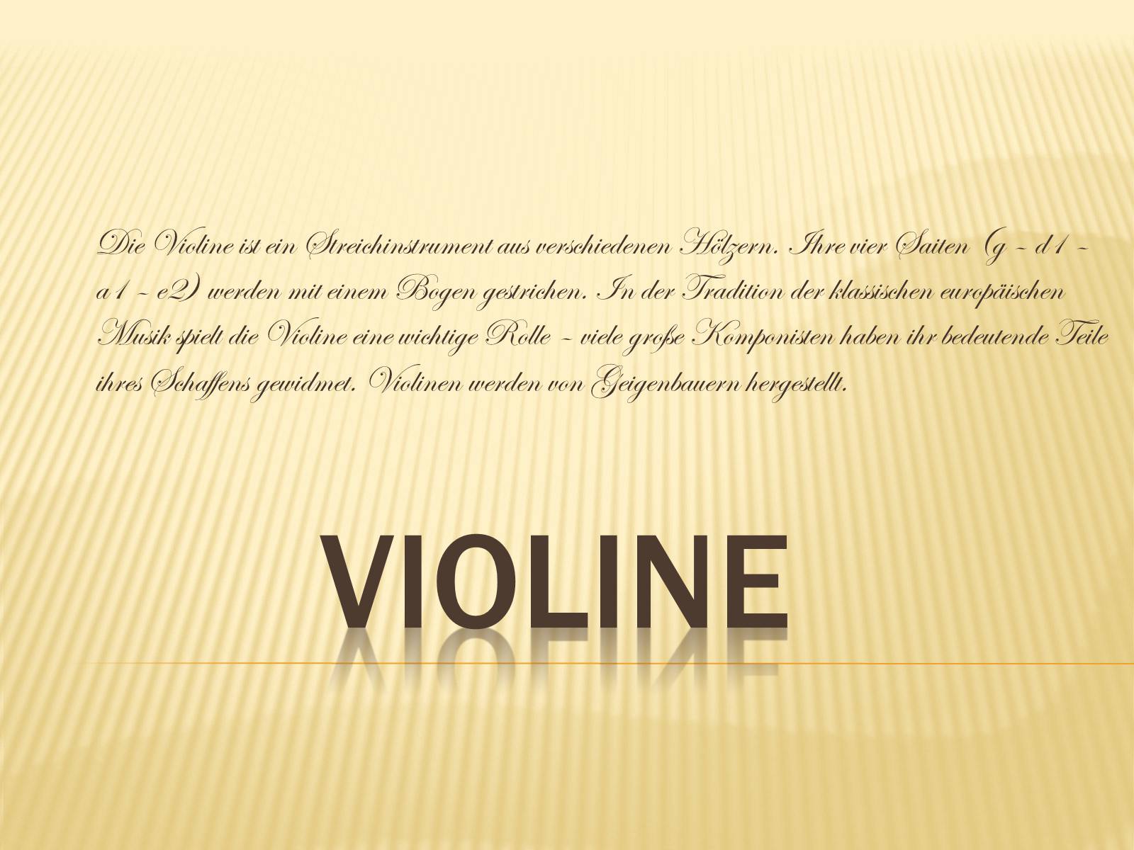 Презентація на тему «Violine» - Слайд #1 Презентація на тему «Violine» - Слайд #1