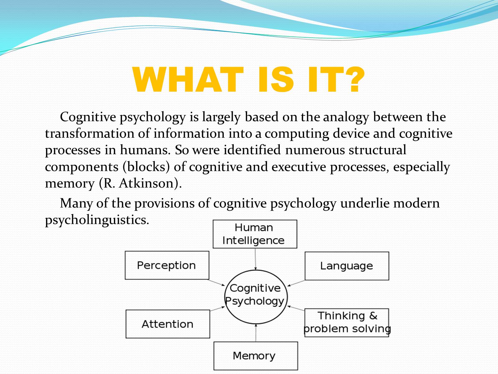 Презентація на тему «Сognitive psychology» - Слайд #3 Презентація на тему «Сognitive psychology» - Слайд #3