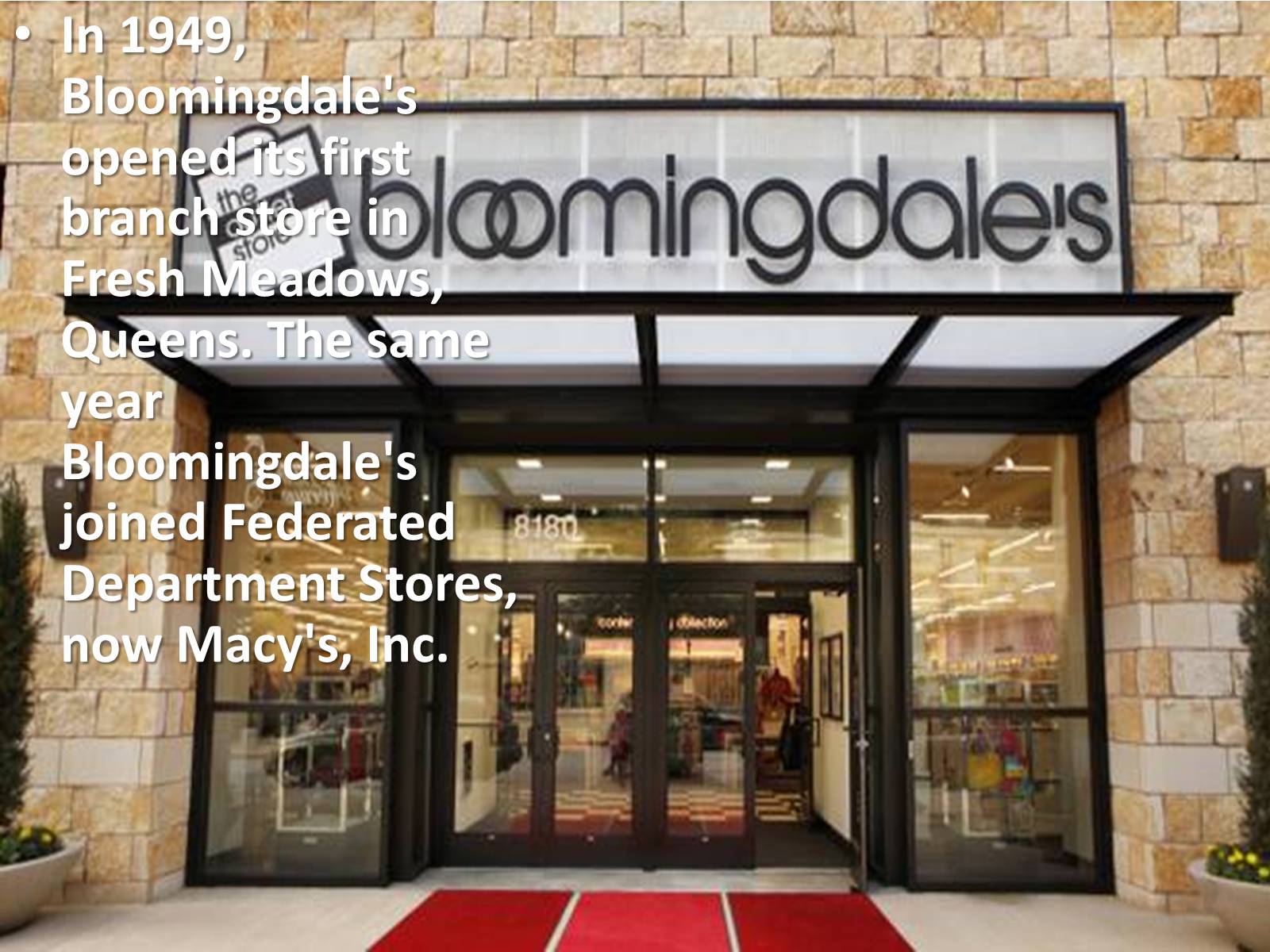 Презентація на тему «Bloomingdale’s» - Слайд #11 Презентація на тему «Bloomingdale’s» - Слайд #11
