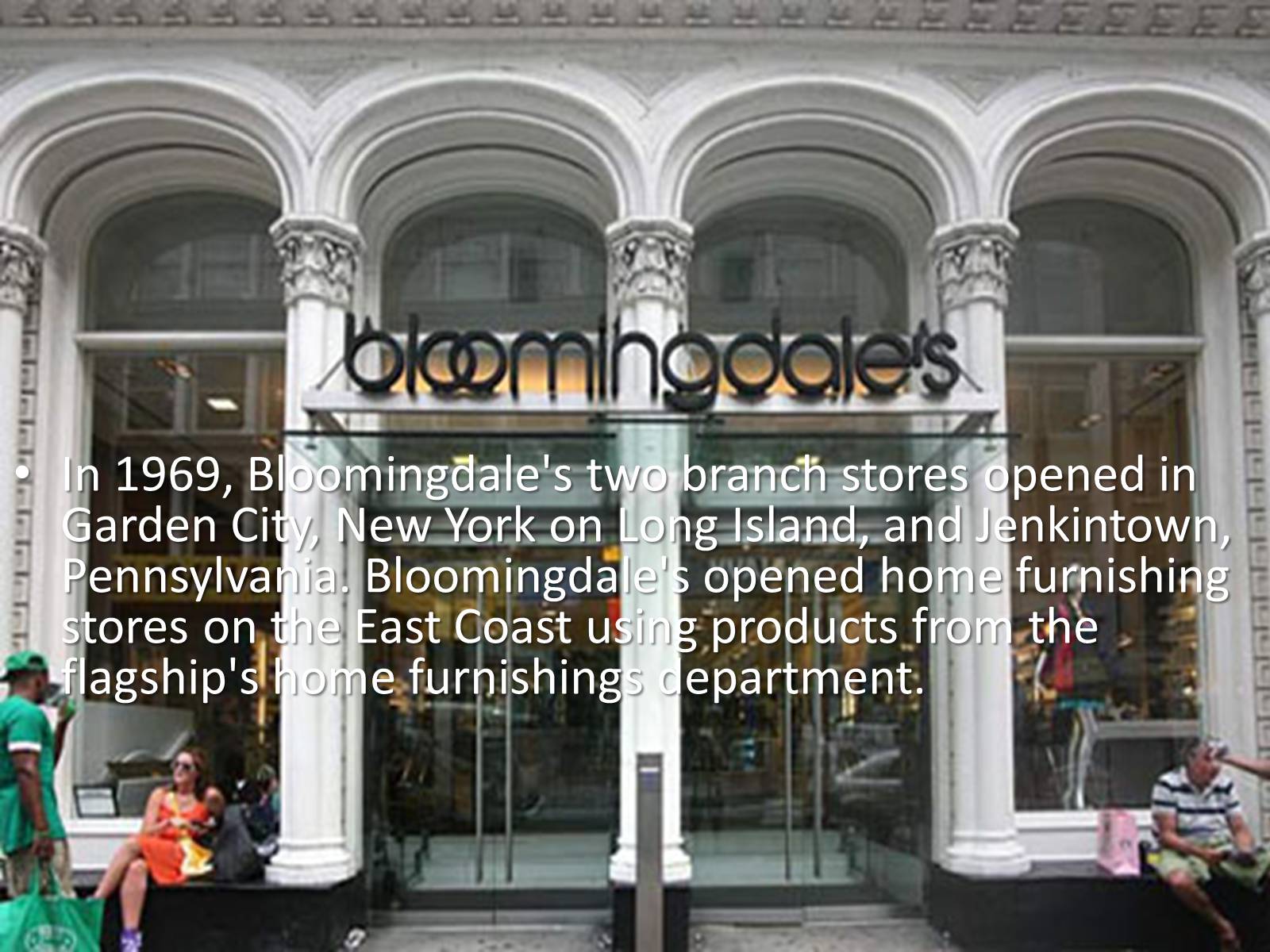 Презентація на тему «Bloomingdale’s» - Слайд #13 Презентація на тему «Bloomingdale’s» - Слайд #13