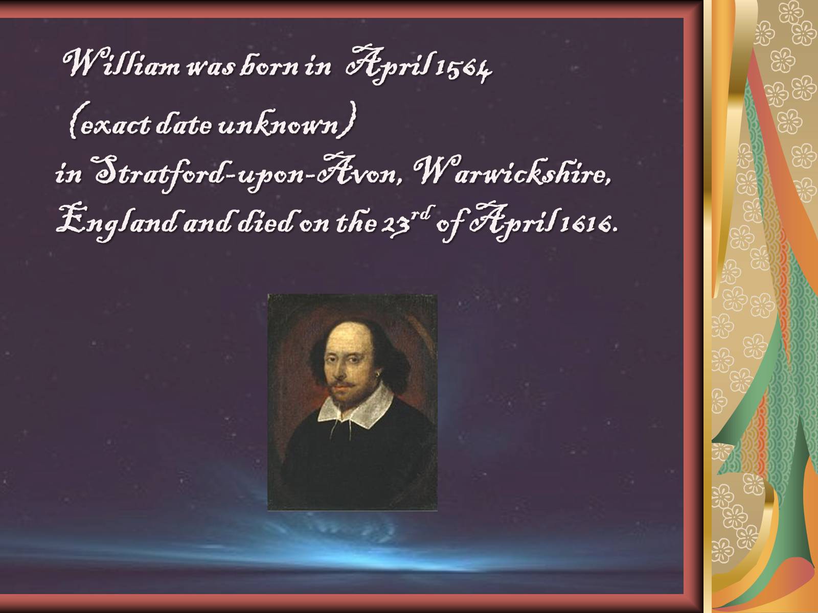 Презентація на тему «William Shakespeare» (варіант 3) - Слайд #2 Презентація на тему «William Shakespeare» (варіант 3) - Слайд #2